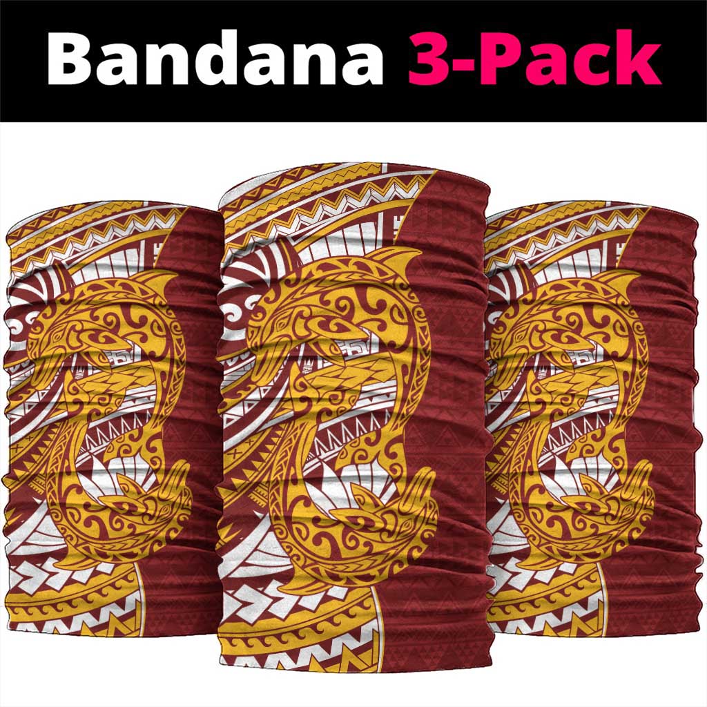 Couple Dolphins Maori Motif Neck Gaiter - Polynesian Pride