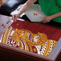 Couple Dolphins Maori Motif Puzzle - Polynesian Pride