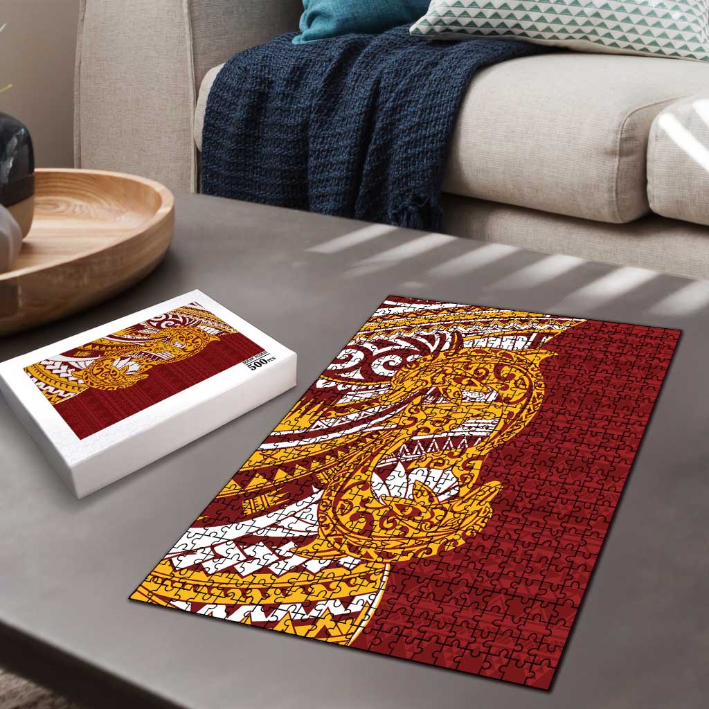 Couple Dolphins Maori Motif Puzzle - Polynesian Pride