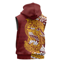 Couple Dolphins Maori Motif Sleeveless Hoodie - Polynesian Pride