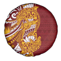 Couple Dolphins Maori Motif Spare Tire Cover - Polynesian Pride