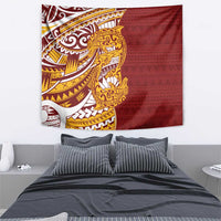 Couple Dolphins Maori Motif Tapestry - Polynesian Pride