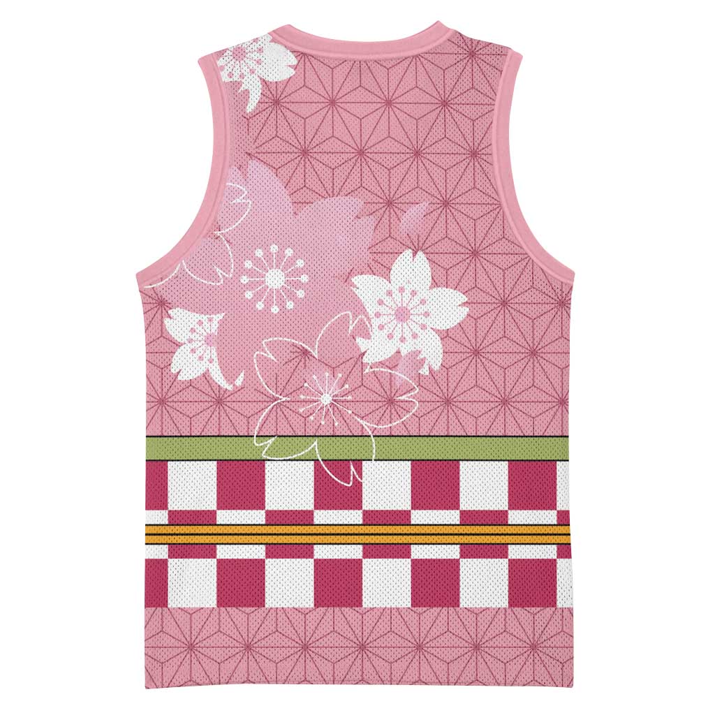 Japanese Asanoha Pattern Basketball Jersey Charm Against Evil Spirits - Polynesian Pride