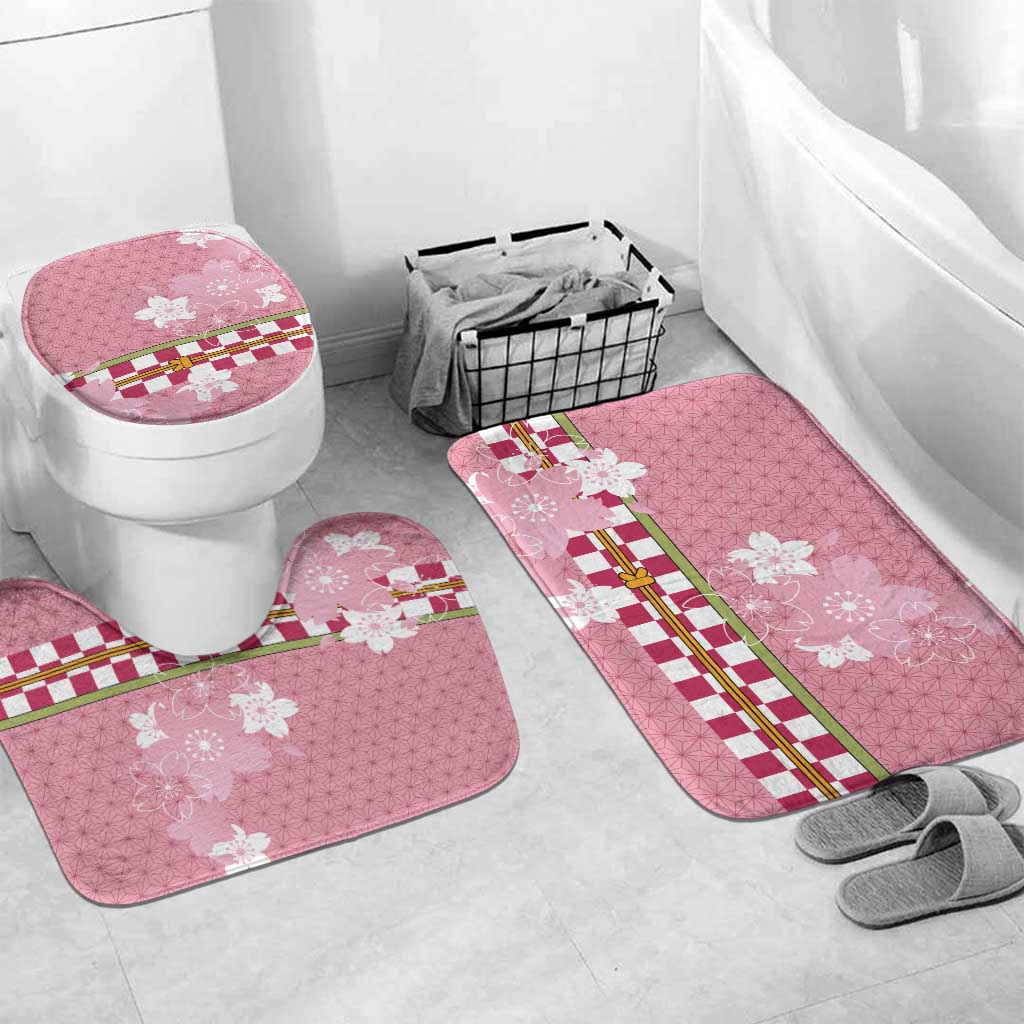 Japanese Asanoha Pattern Bathroom Set Charm Against Evil Spirits - Polynesian Pride