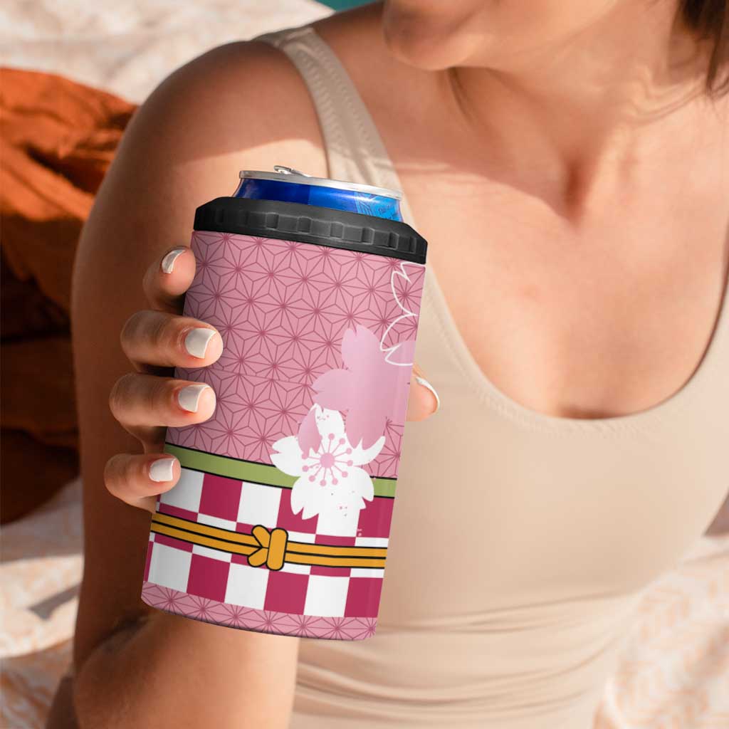 Japanese Asanoha Pattern 4 in 1 Can Cooler Tumbler Charm Against Evil Spirits - Polynesian Pride