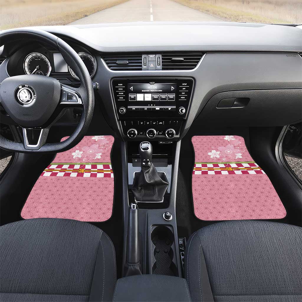 Japanese Asanoha Pattern Car Mats Charm Against Evil Spirits - Polynesian Pride