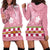 Japanese Asanoha Pattern Hoodie Dress Charm Against Evil Spirits - Polynesian Pride