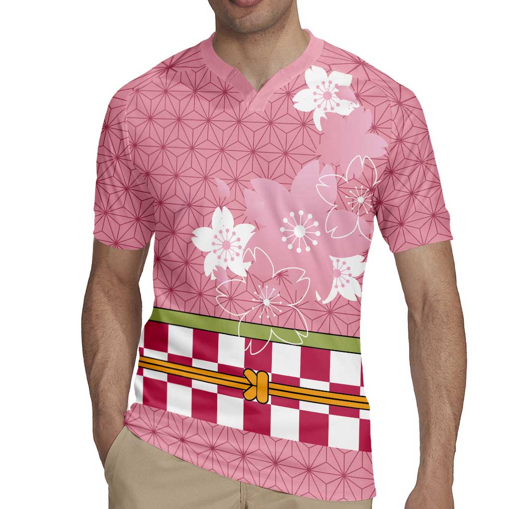 Japanese Asanoha Pattern Rugby Jersey Charm Against Evil Spirits - Polynesian Pride