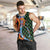 Japanese Asanoha Pattern Men Tank Top Sun Flame Slayer Dragon Hinokami Kagura Spirit - Polynesian Pride