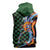 Japanese Asanoha Pattern Sleeveless Zip Hoodie Sun Flame Slayer Dragon Hinokami Kagura Spirit - Polynesian Pride