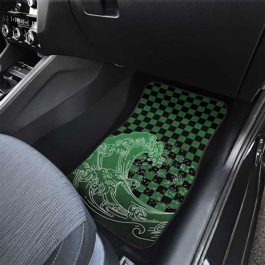 Japanese Asanoha Pattern Car Mats Water Breathing Slayer Dragon - Polynesian Pride