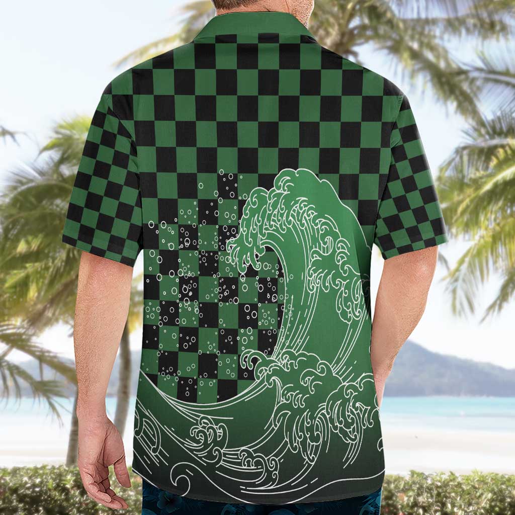 Japanese Asanoha Pattern Hawaiian Shirt Water Breathing Slayer Dragon - Polynesian Pride