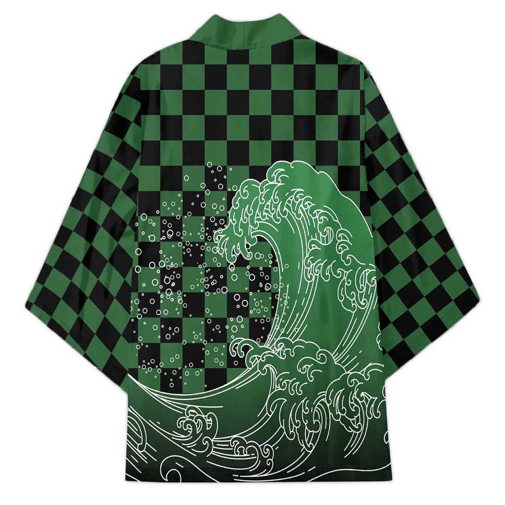 Japanese Asanoha Pattern Kimono Water Breathing Slayer Dragon - Polynesian Pride