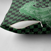 Japanese Asanoha Pattern Pillow Cover Water Breathing Slayer Dragon - Polynesian Pride