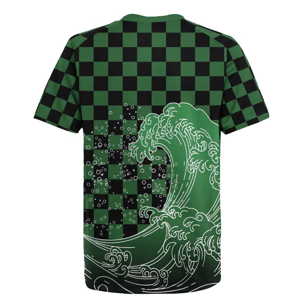 Japanese Asanoha Pattern Rugby Jersey Water Breathing Slayer Dragon - Polynesian Pride