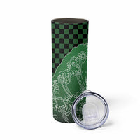 Japanese Asanoha Pattern Skinny Tumbler Water Breathing Slayer Dragon - Polynesian Pride