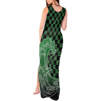 Japanese Asanoha Pattern Tank Maxi Dress Water Breathing Slayer Dragon - Polynesian Pride