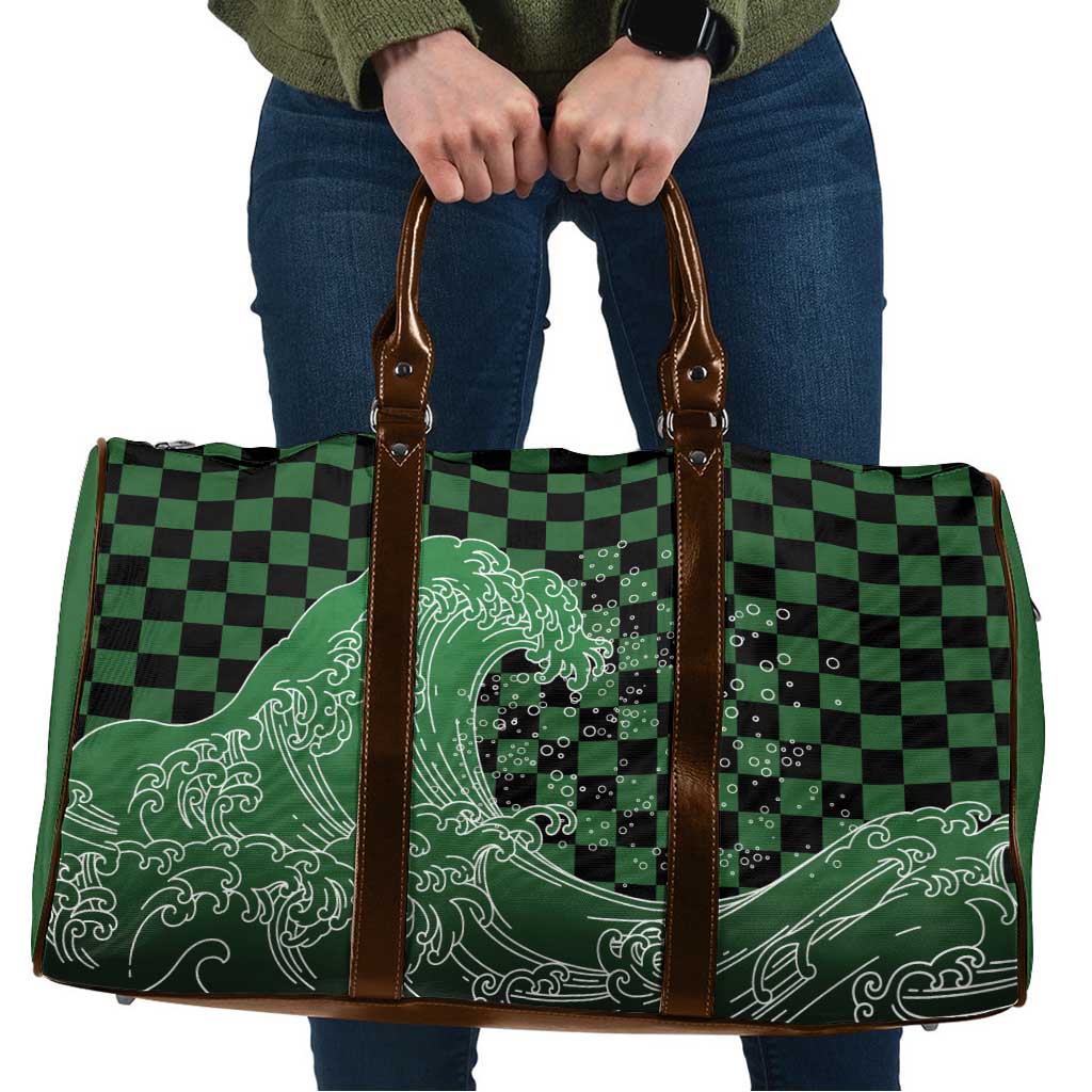 Japanese Asanoha Pattern Travel Bag Water Breathing Slayer Dragon - Polynesian Pride