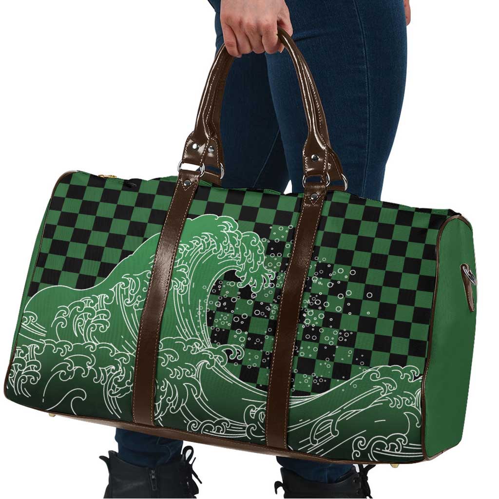 Japanese Asanoha Pattern Travel Bag Water Breathing Slayer Dragon - Polynesian Pride