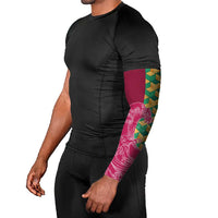 Japanese Bishamon-Kikkou Pattern Arm Sleeves Water Pillar Silent River Flow - Polynesian Pride
