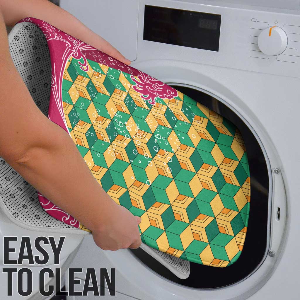 Japanese Bishamon-Kikkou Pattern Bathroom Set Water Pillar Silent River Flow - Polynesian Pride