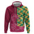 Japanese Bishamon-Kikkou Pattern Hoodie Water Pillar Silent River Flow - Polynesian Pride