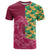 Japanese Bishamon-Kikkou Pattern T Shirt Water Pillar Silent River Flow - Polynesian Pride