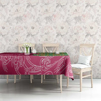 Japanese Bishamon-Kikkou Pattern Tablecloth Water Pillar Silent River Flow - Polynesian Pride