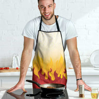 Japanese Kaen Pattern Apron Flame Pillar Blazing Lion Heart - Polynesian Pride