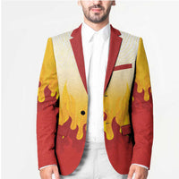 Japanese Kaen Pattern Blazer Flame Pillar Blazing Lion Heart - Polynesian Pride