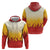 Japanese Kaen Pattern Hoodie Flame Pillar Blazing Lion Heart - Polynesian Pride