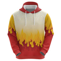Japanese Kaen Pattern Hoodie Flame Pillar Blazing Lion Heart - Polynesian Pride