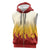 Japanese Kaen Pattern Sleeveless Zip Hoodie Flame Pillar Blazing Lion Heart - Polynesian Pride