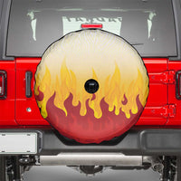 Japanese Kaen Pattern Spare Tire Cover Flame Pillar Blazing Lion Heart - Polynesian Pride