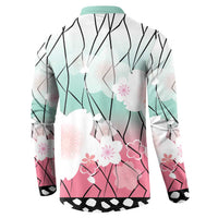 Japanese Kocho Pattern Button Sweatshirt Insect Pillar Butterfly Flower Fairy LT9 - Polynesian Pride