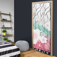Japanese Kocho Pattern Door Cover Insect Pillar Butterfly Flower Fairy - Polynesian Pride