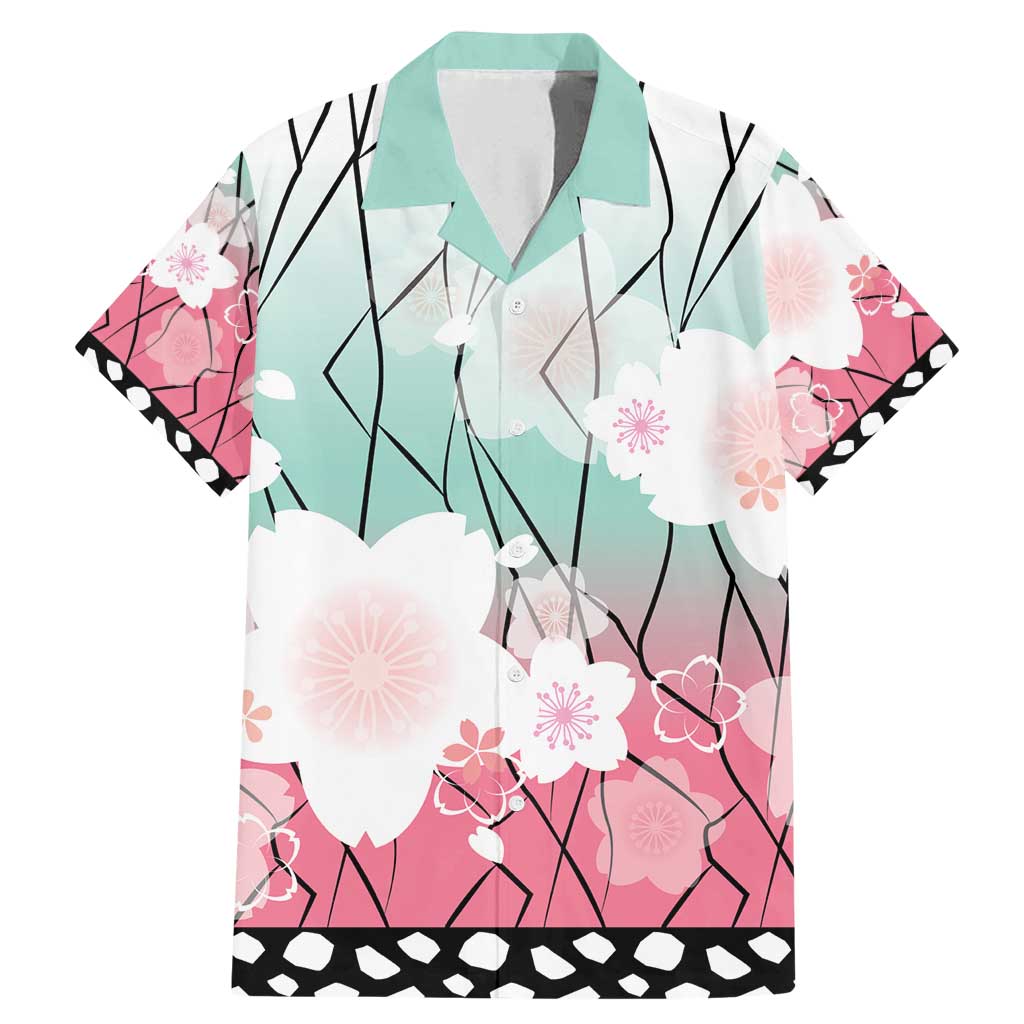 Japanese Kocho Pattern Family Matching Mermaid Dress and Hawaiian Shirt Insect Pillar Butterfly Flower Fairy LT9 Dad's Shirt - Short Sleeve Pink - Polynesian Pride