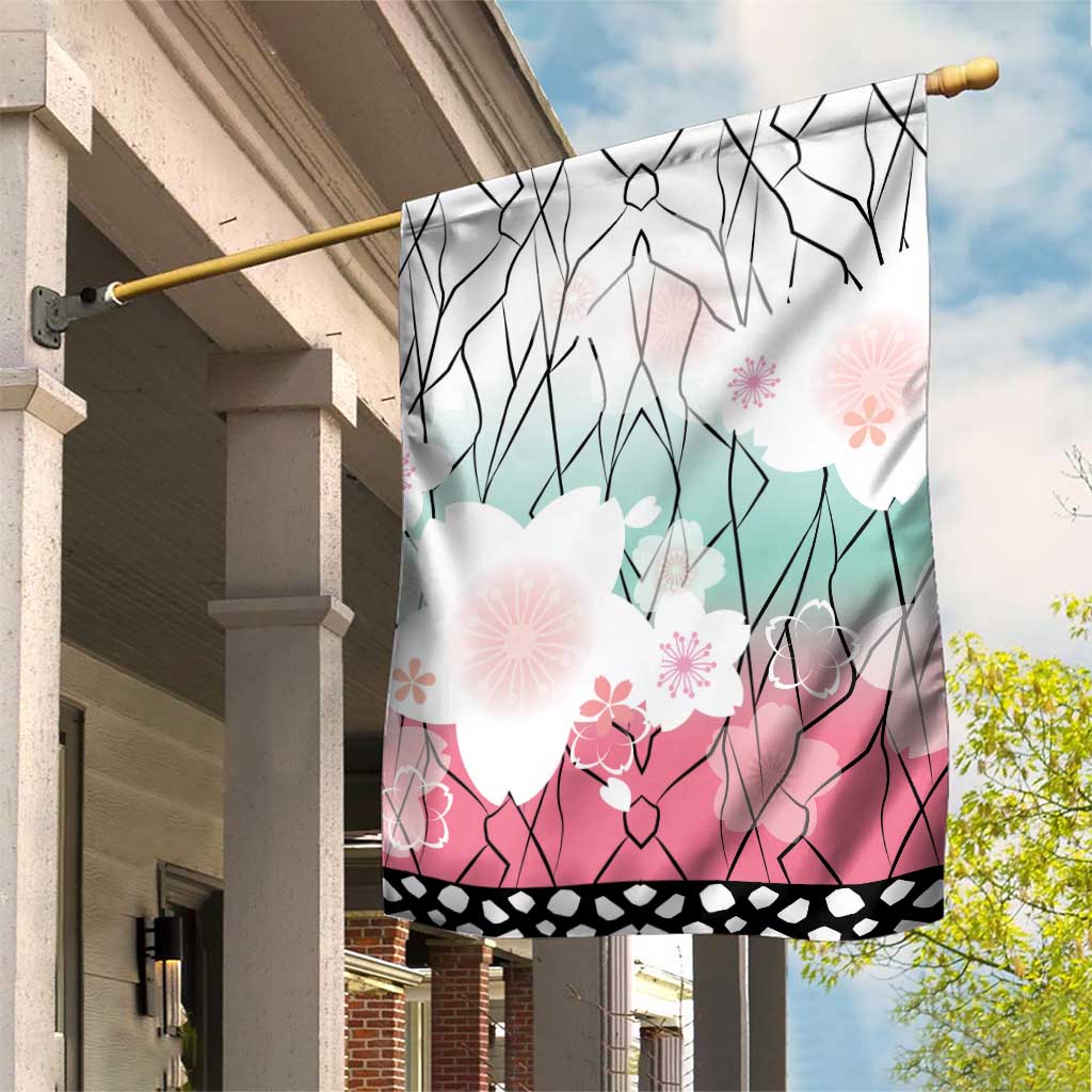 Japanese Kocho Pattern Garden Flag Insect Pillar Butterfly Flower Fairy - Polynesian Pride