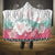 Japanese Kocho Pattern Hooded Blanket Insect Pillar Butterfly Flower Fairy - Polynesian Pride