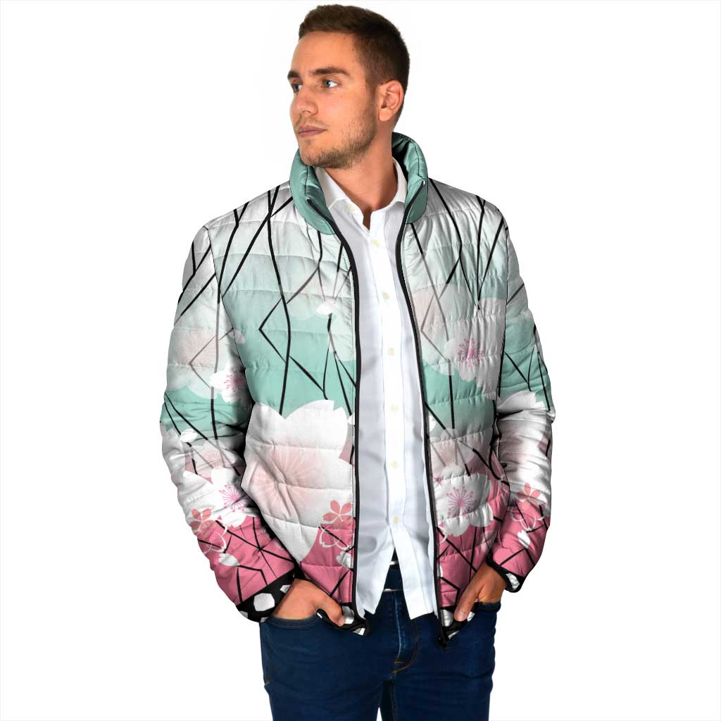 Japanese Kocho Pattern Padded Jacket Insect Pillar Butterfly Flower Fairy - Polynesian Pride