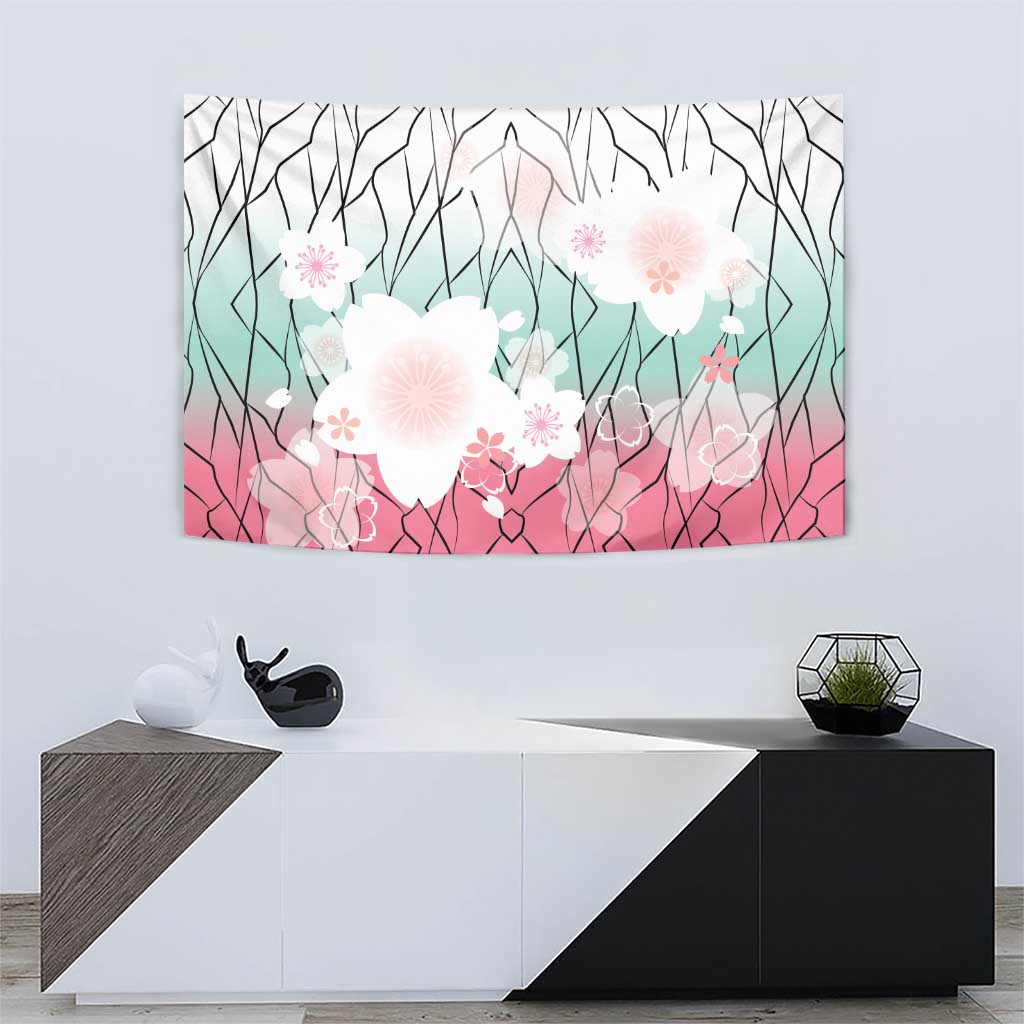 Japanese Kocho Pattern Tapestry Insect Pillar Butterfly Flower Fairy - Polynesian Pride