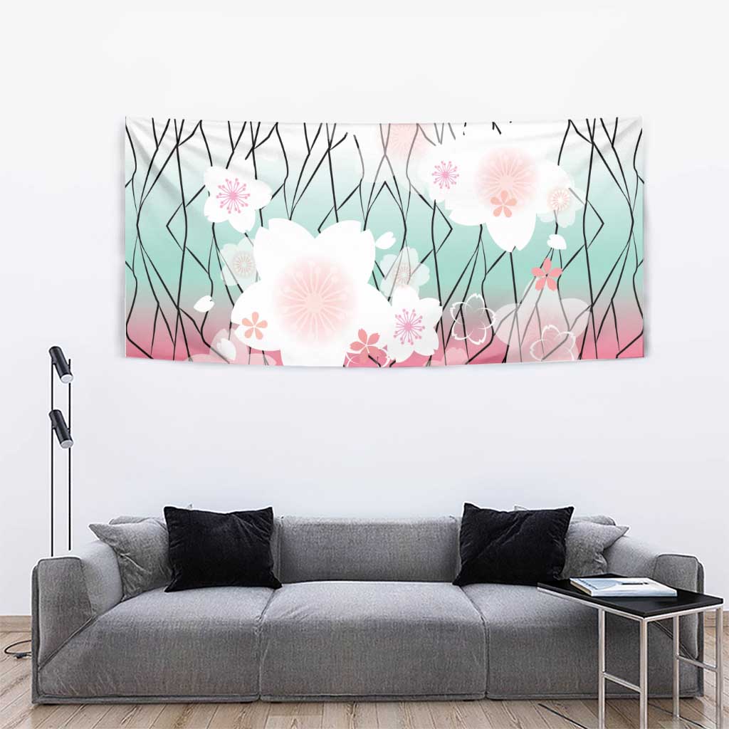 Japanese Kocho Pattern Tapestry Insect Pillar Butterfly Flower Fairy - Polynesian Pride