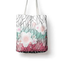Japanese Kocho Pattern Tote Bag Insect Pillar Butterfly Flower Fairy - Polynesian Pride