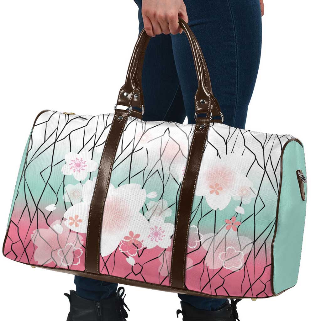 Japanese Kocho Pattern Travel Bag Insect Pillar Butterfly Flower Fairy - Polynesian Pride