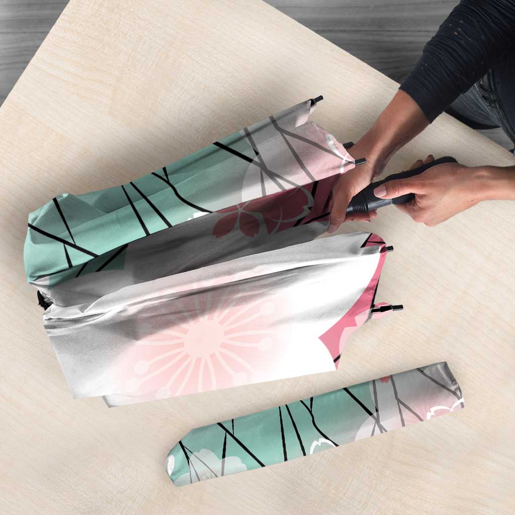 Japanese Kocho Pattern Umbrella Insect Pillar Butterfly Flower Fairy - Polynesian Pride