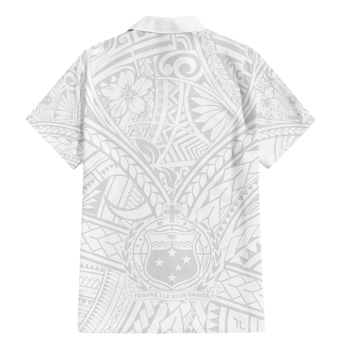 Samoa Lotu Tamaiti Family Matching Mermaid Dress and Hawaiian Shirt Polynesian White Sunday Simple LT9 - Polynesian Pride