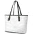 Samoa Lotu Tamaiti Leather Tote Bag Polynesian White Sunday Simple LT9 - Polynesian Pride