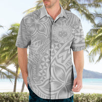 Samoa Lotu Tamait Hawaiian Shirt Tropical Plant White Sunday With Polynesia Pattern LT9 - Polynesian Pride