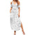 Samoa Lotu Tamait Summer Maxi Dress Tropical Plant White Sunday With Polynesia Pattern LT9 Women White - Polynesian Pride