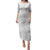 Personalised Samoa Lotu Tamait Family Matching Puletasi Dress and Hawaiian Shirt Tropical Plant White Sunday With Polynesia Pattern LT9 Mom's Dress White - Polynesian Pride